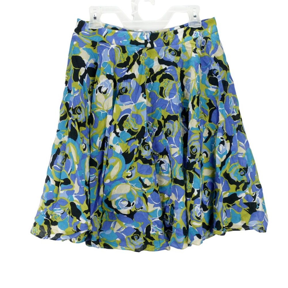 Madison Studio Women's Floral Design Skirt Size 6 100% Cotton Multicolor 4AA